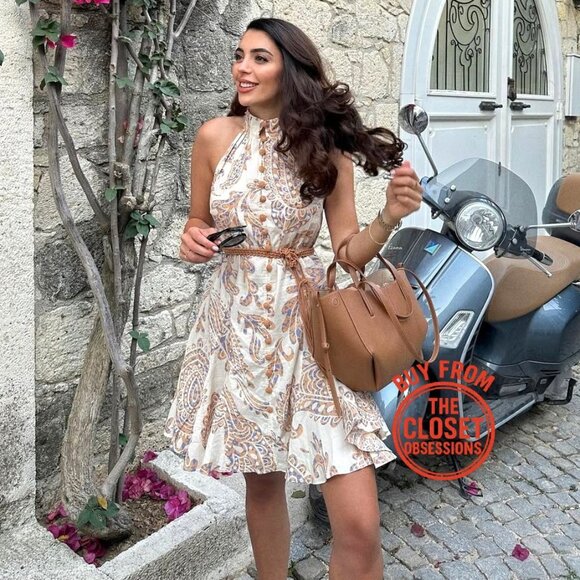 ZARA BLOGGER FAVE!!! High Collar Short Dress NWT - Picture 2 of 16